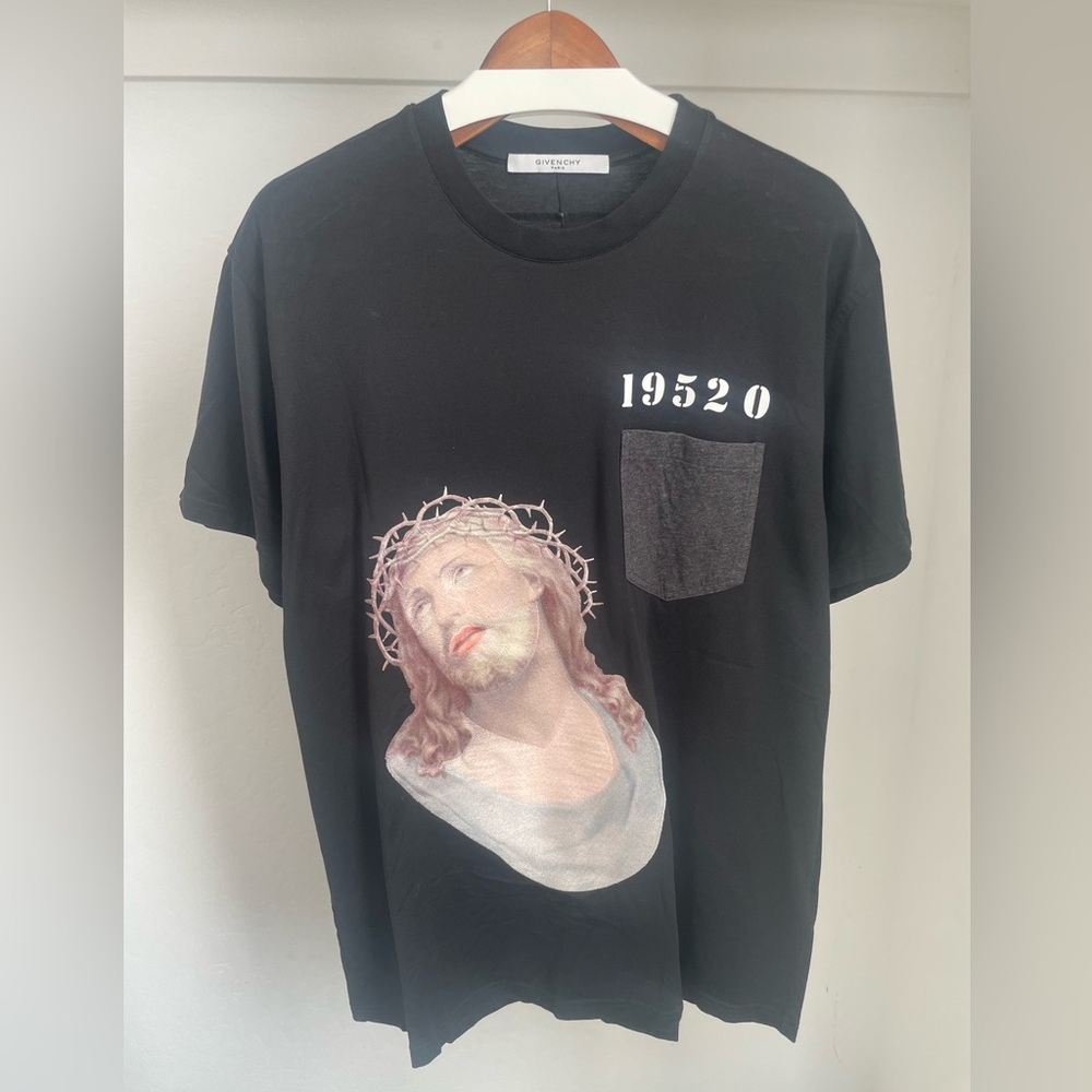 Givenchy Jesus Appliqué T Shirt